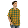 Buffalo Plaid Saint Patrick's Day Print Pattern Men's Hawaiian Shirt-grizzshop