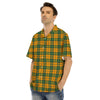 Buffalo Plaid Saint Patrick's Day Print Pattern Men's Hawaiian Shirt-grizzshop