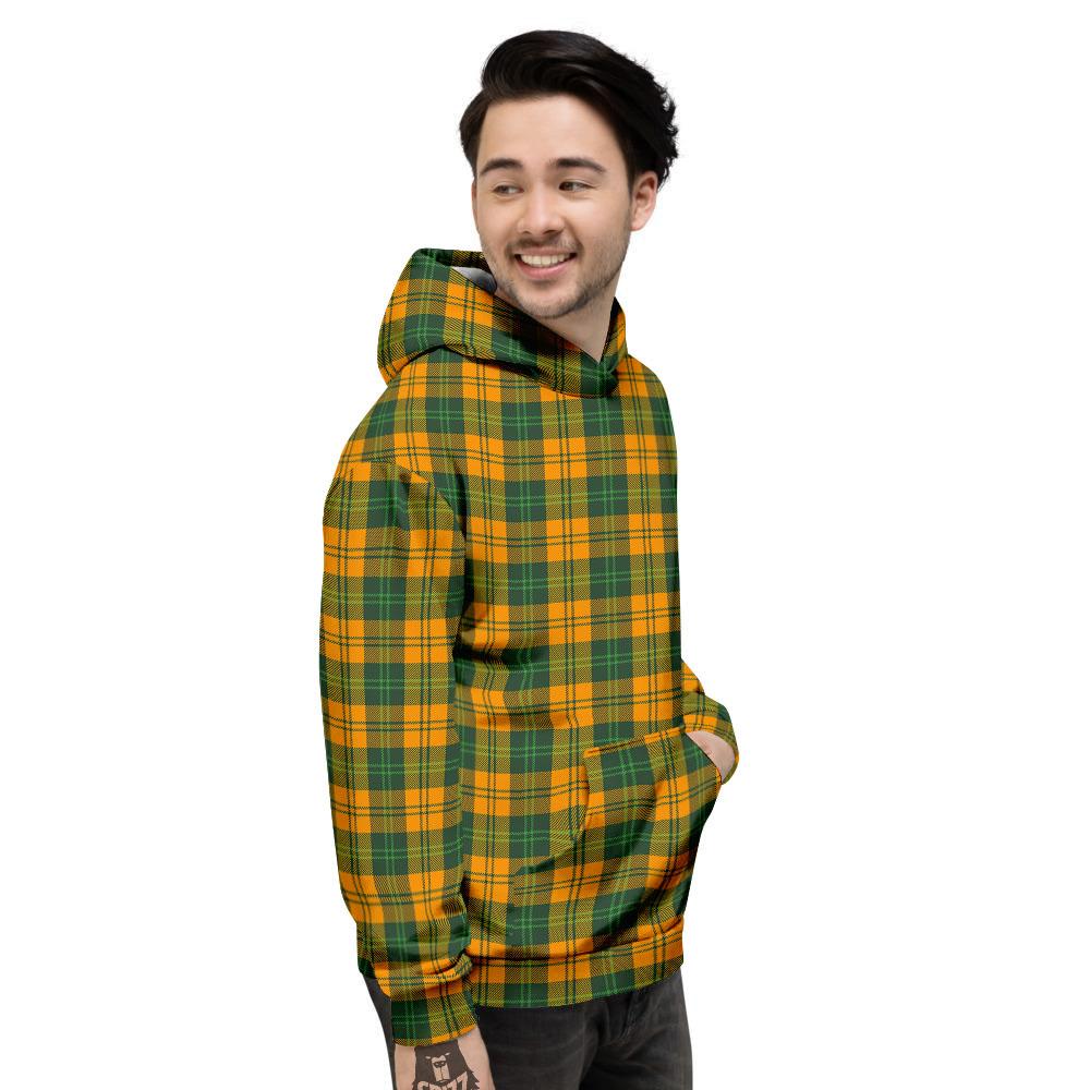 Buffalo Plaid Saint Patrick's Day Print Pattern Men's Hoodie-grizzshop