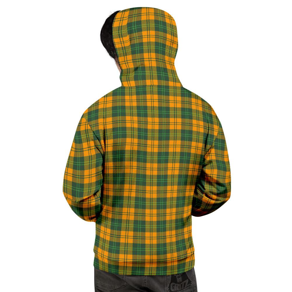 Buffalo Plaid Saint Patrick's Day Print Pattern Men's Hoodie-grizzshop