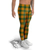 Buffalo Plaid Saint Patrick's Day Print Pattern Men's Leggings-grizzshop