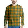 Buffalo Plaid Saint Patrick's Day Print Pattern Men's Sweatshirt-grizzshop