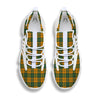 Buffalo Plaid Saint Patrick's Day Print Pattern White Gym Shoes-grizzshop