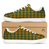 Buffalo Plaid Saint Patrick's Day Print Pattern White Low Top Sneakers-grizzshop