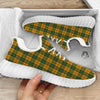 Buffalo Plaid Saint Patrick's Day Print Pattern White Walking Shoes-grizzshop