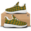 Buffalo Plaid Saint Patrick's Day Print Pattern White Walking Shoes-grizzshop