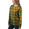 Buffalo Plaid Saint Patrick's Day Print Pattern Women's Sweatshirt-grizzshop