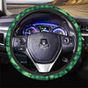 Buffalo Plaid St. Patrick's Day Print Pattern Car Steering Wheel Cover-grizzshop