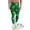 Buffalo Plaid St. Patrick's Day Print Pattern Men's Leggings-grizzshop