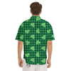 Buffalo Plaid St. Patrick's Day Print Pattern Men's Short Sleeve Shirts-grizzshop