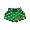 Buffalo Plaid St. Patrick's Day Print Pattern Muay Thai Boxing Shorts-grizzshop