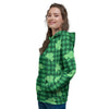 Buffalo Plaid St. Patrick's Day Print Pattern Women's Hoodie-grizzshop