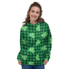 Buffalo Plaid St. Patrick's Day Print Pattern Women's Hoodie-grizzshop