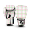 Load image into Gallery viewer, Buffalo Plaid White Pink And Green Print Pattern Boxing Gloves-grizzshop