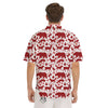 Buffalo Plaid Winter Forest Animal Print Pattern Men's Short Sleeve Shirts-grizzshop