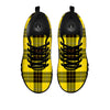 Buffalo Plaid Yellow Print Pattern Black Sneaker-grizzshop