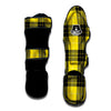 Buffalo Plaid Yellow Print Pattern Muay Thai Shin Guards-grizzshop