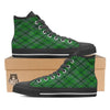 Buffalo St. Patrick's Day Print Pattern Black High Top Shoes-grizzshop