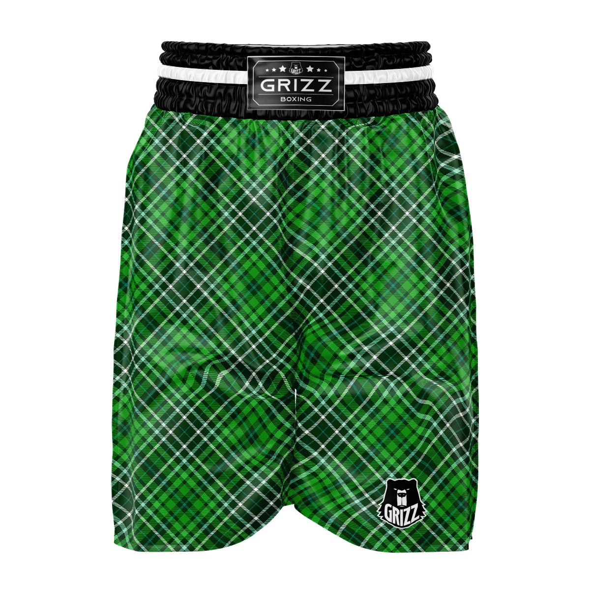 Buffalo St. Patrick's Day Print Pattern Boxing Shorts-grizzshop