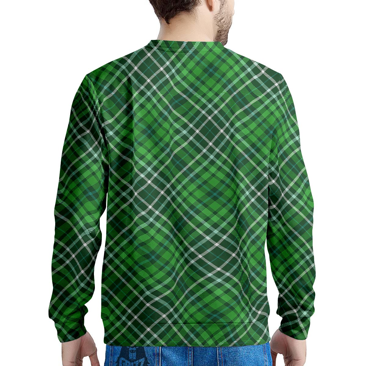 Buffalo St. Patrick's Day Print Pattern Men's Sweatshirt-grizzshop