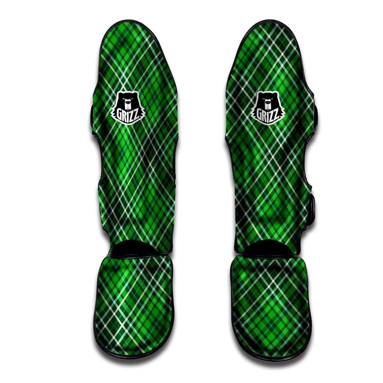 Buffalo St. Patrick's Day Print Pattern Muay Thai Shin Guards-grizzshop