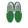 Buffalo St. Patrick's Day Print Pattern White Slip On Shoes-grizzshop