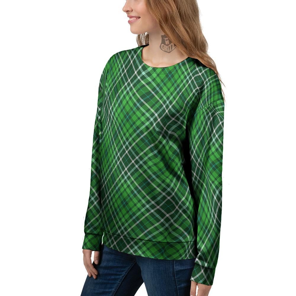 Buffalo St. Patrick's Day Print Pattern Women's Sweatshirt-grizzshop