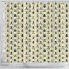 Bug Pattern Print Bathroom Shower Curtain-grizzshop