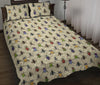 Bug Pattern Print Bed Set Quilt-grizzshop