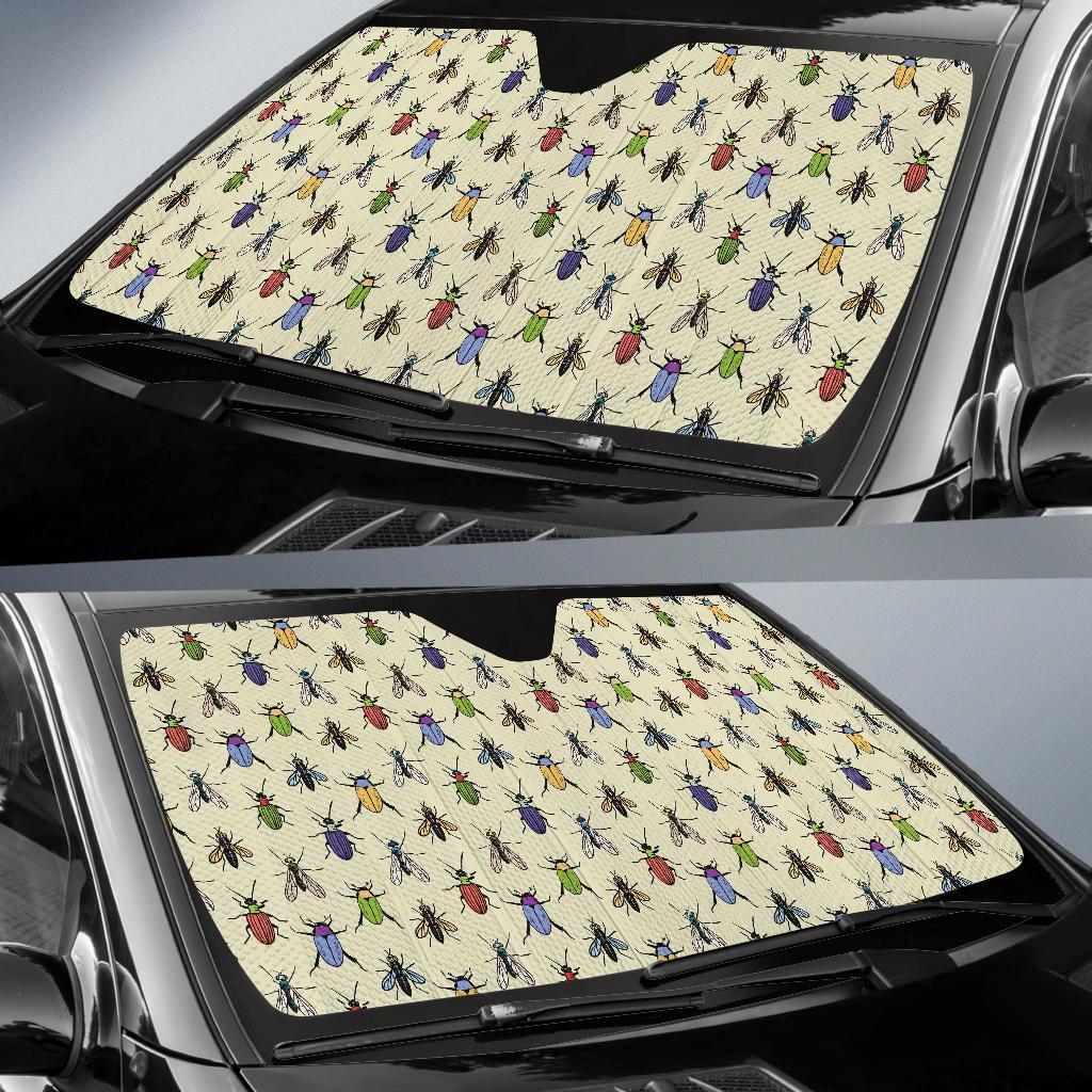 Bug Pattern Print Car Sun Shade-grizzshop