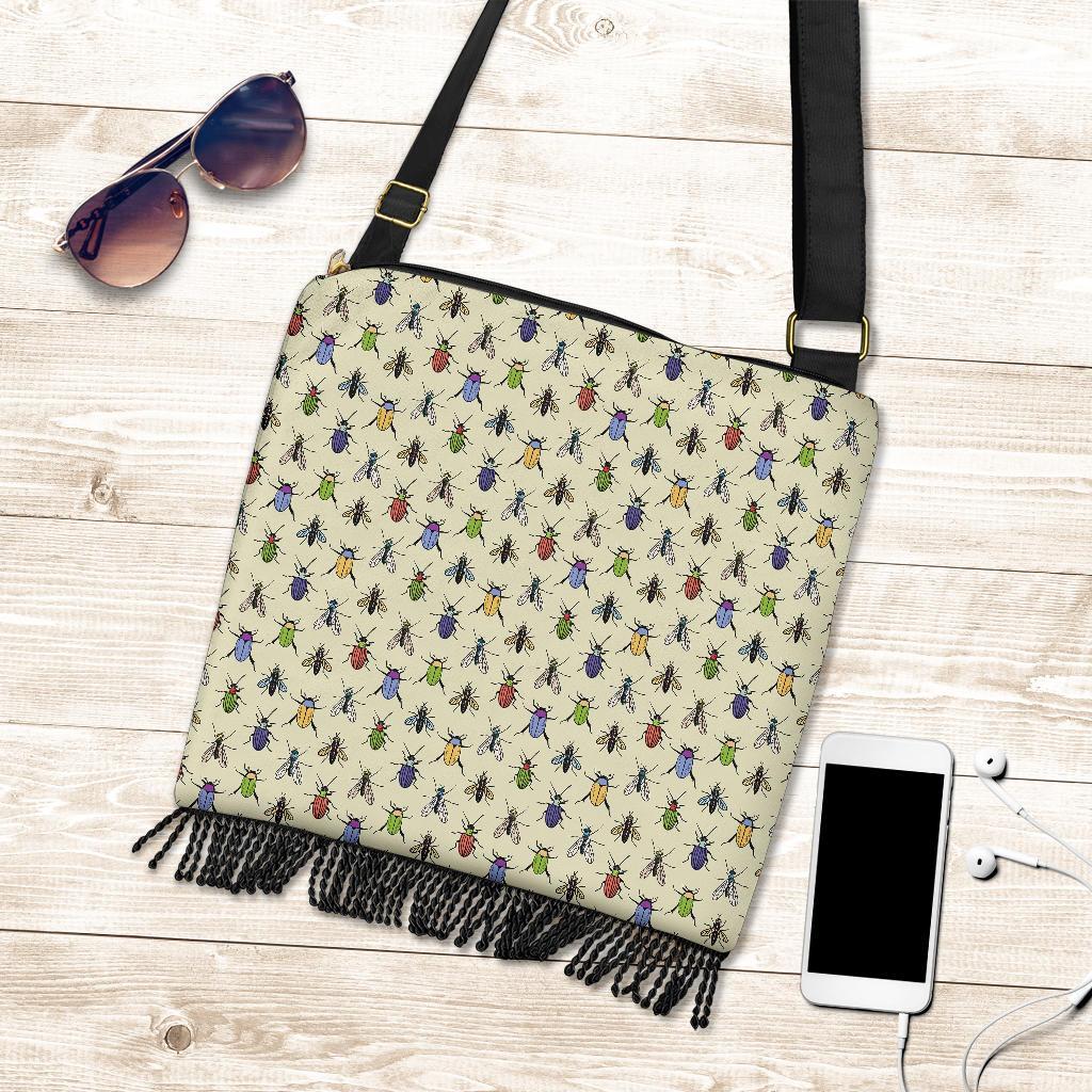 Bug Pattern Print Crossbody bags-grizzshop