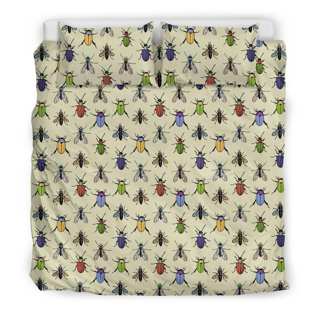 Bug Pattern Print Duvet Cover Bedding Set-grizzshop