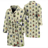 Bug Pattern Print Men Long Robe-grizzshop