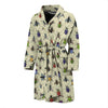 Bug Pattern Print Men Long Robe-grizzshop