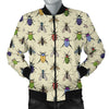 Bug Pattern Print Men's Bomber Jacket-grizzshop