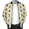 Bug Pattern Print Men's Bomber Jacket-grizzshop