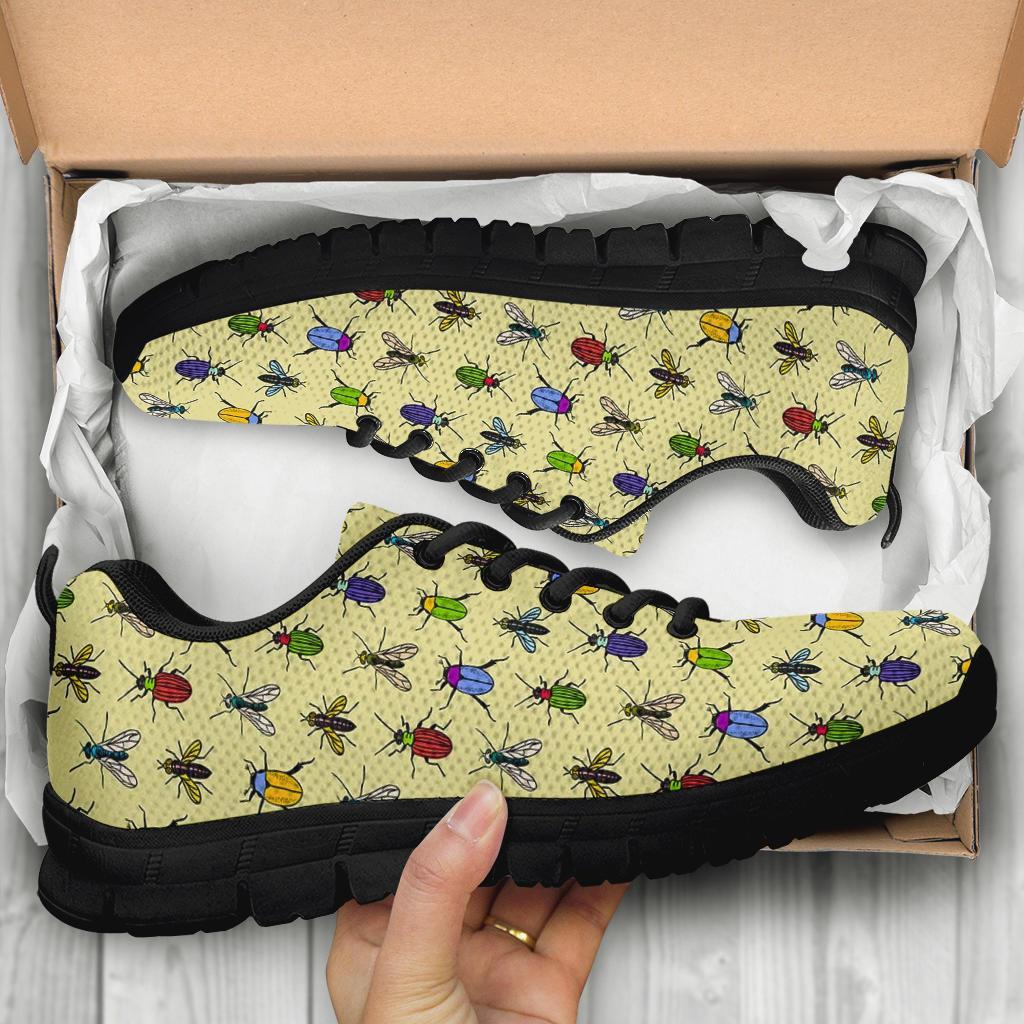 Bug Pattern Print Sneaker Shoes For Men Women-grizzshop