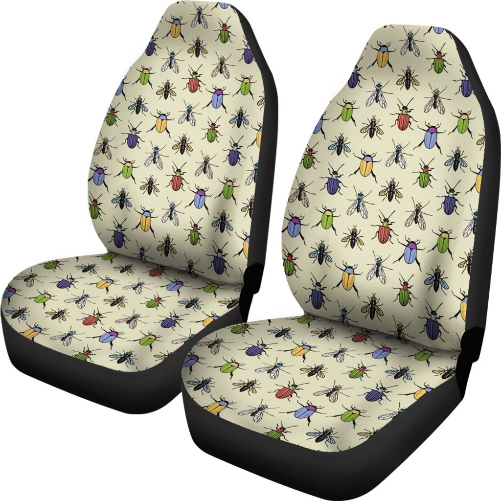 Bug Pattern Print Universal Fit Car Seat Covers-grizzshop