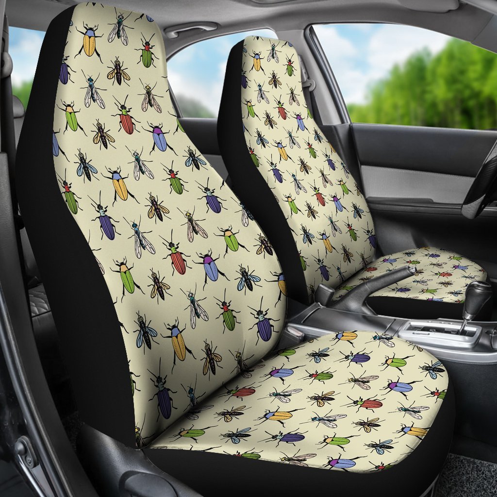 Bug Pattern Print Universal Fit Car Seat Covers-grizzshop