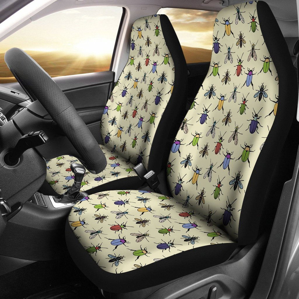 Bug Pattern Print Universal Fit Car Seat Covers-grizzshop