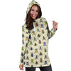 Bug Pattern Print Women Hoodie Dress-grizzshop