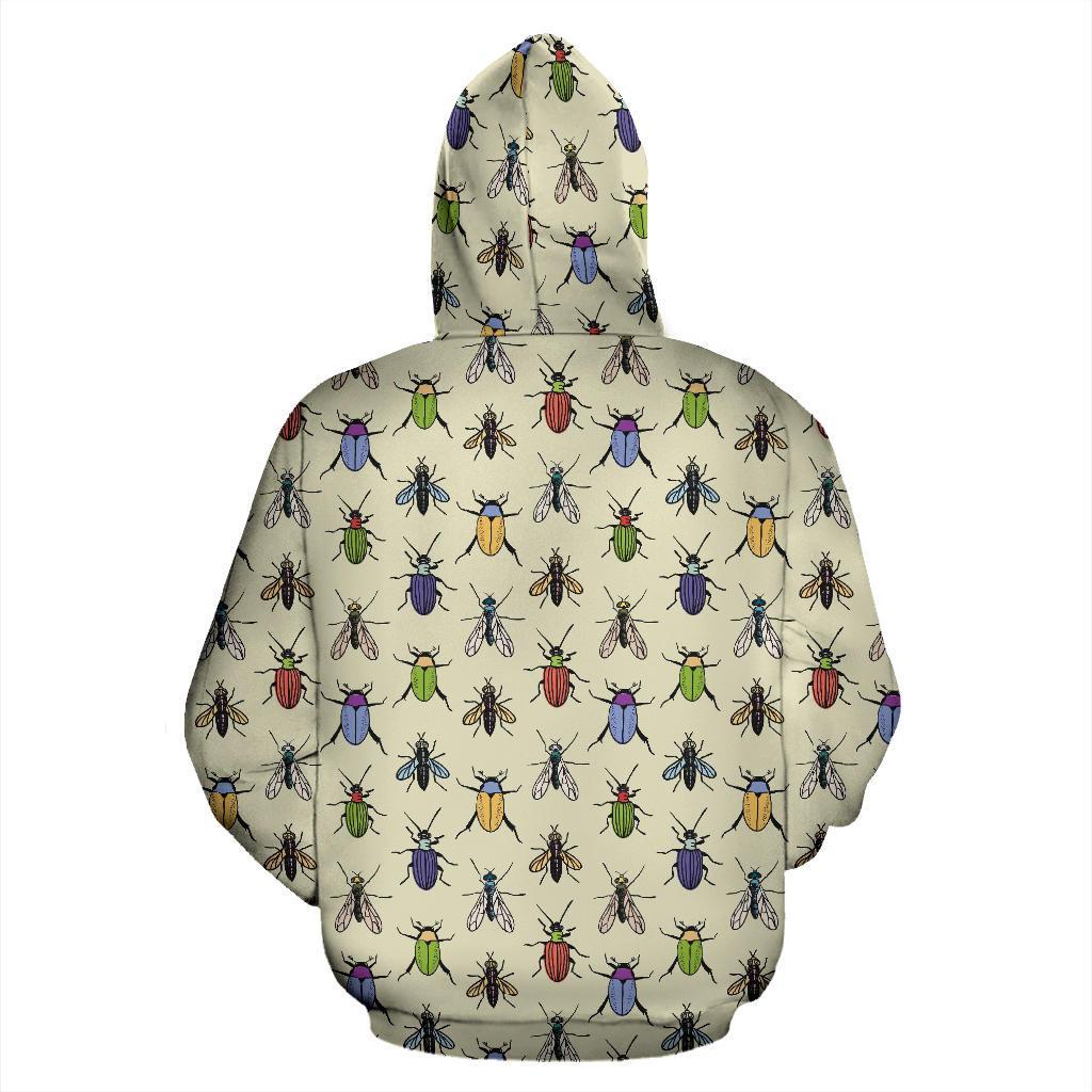 Bug Pattern Print Women Men Pullover Hoodie-grizzshop