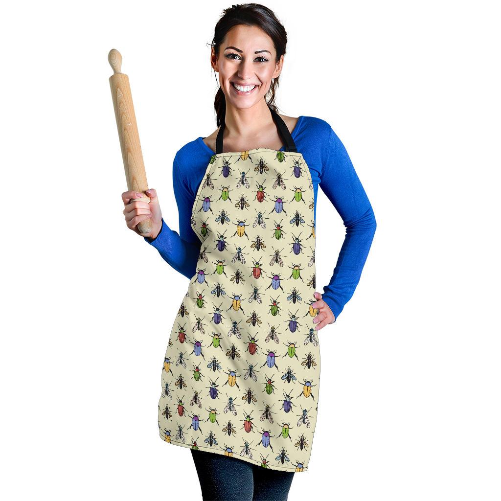 Bug Pattern Print Women's Apron-grizzshop