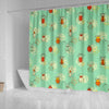 Bug Print Pattern Bathroom Shower Curtain-grizzshop