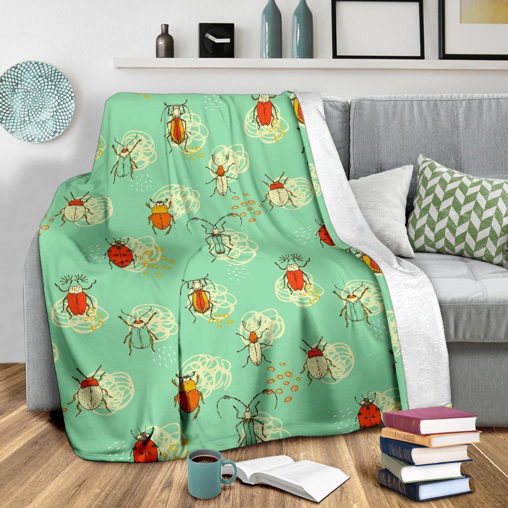 Bug Print Pattern Blanket-grizzshop