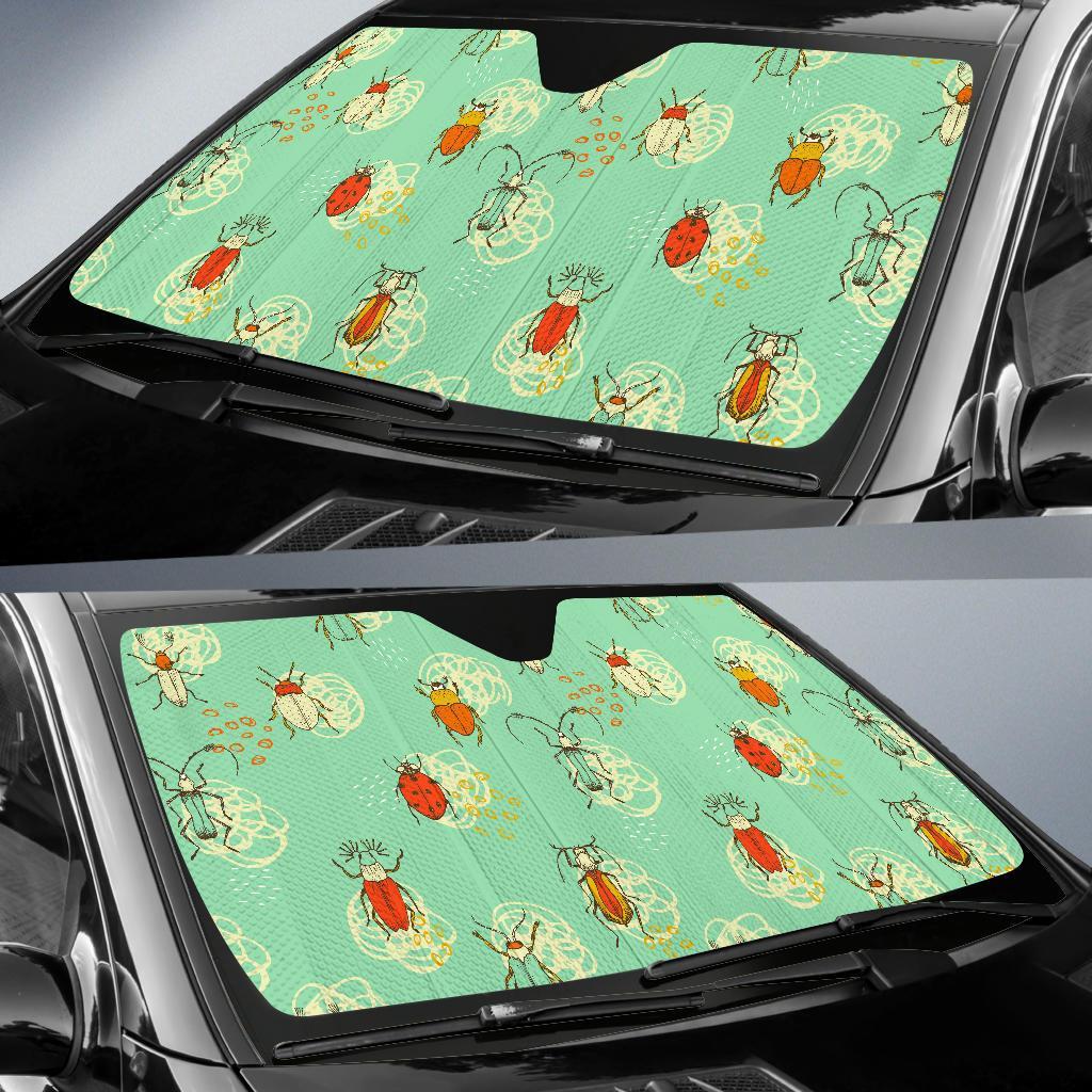 Bug Print Pattern Car Sun Shade-grizzshop