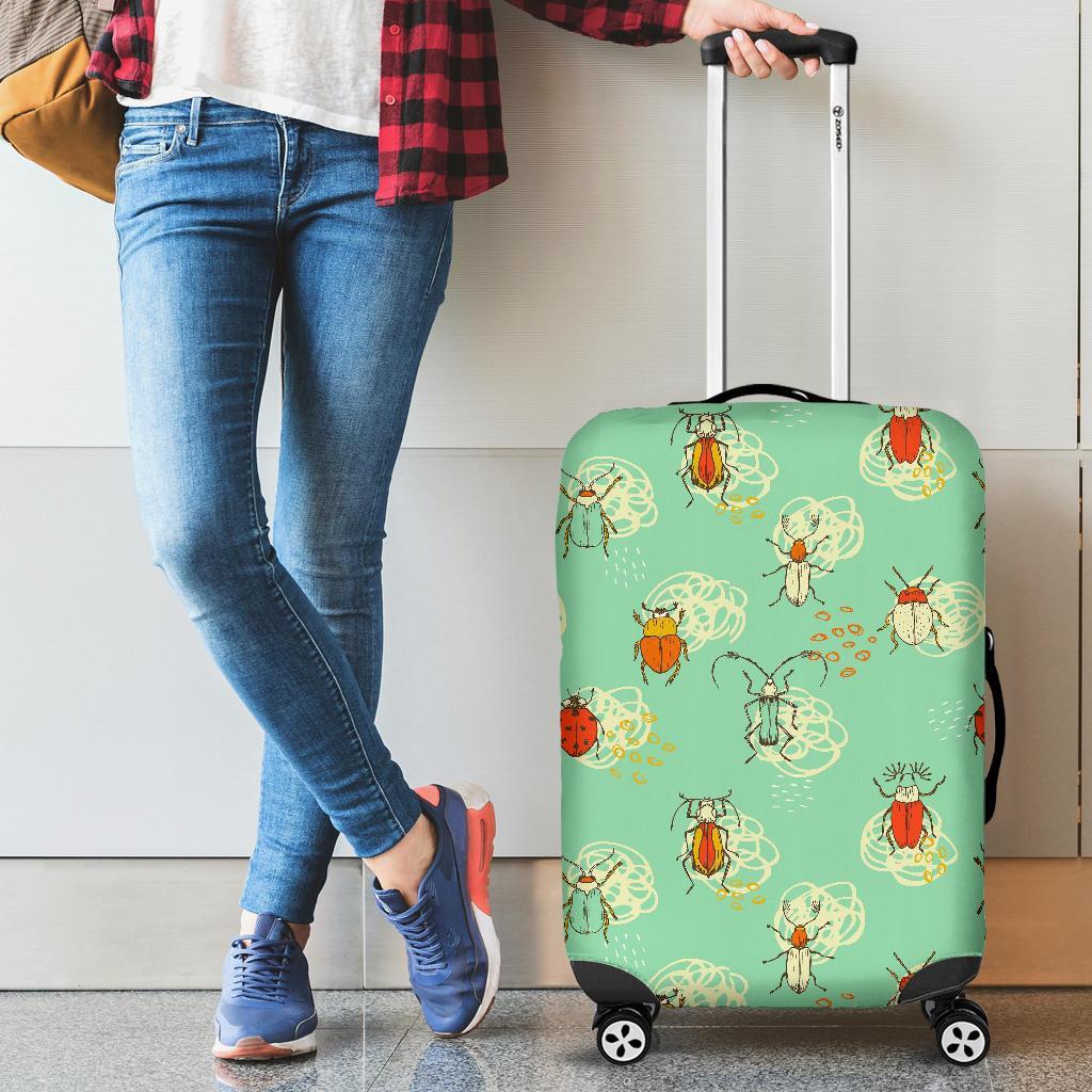 Bug Print Pattern Luggage Cover Protector-grizzshop