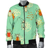 Bug Print Pattern Men's Bomber Jacket-grizzshop