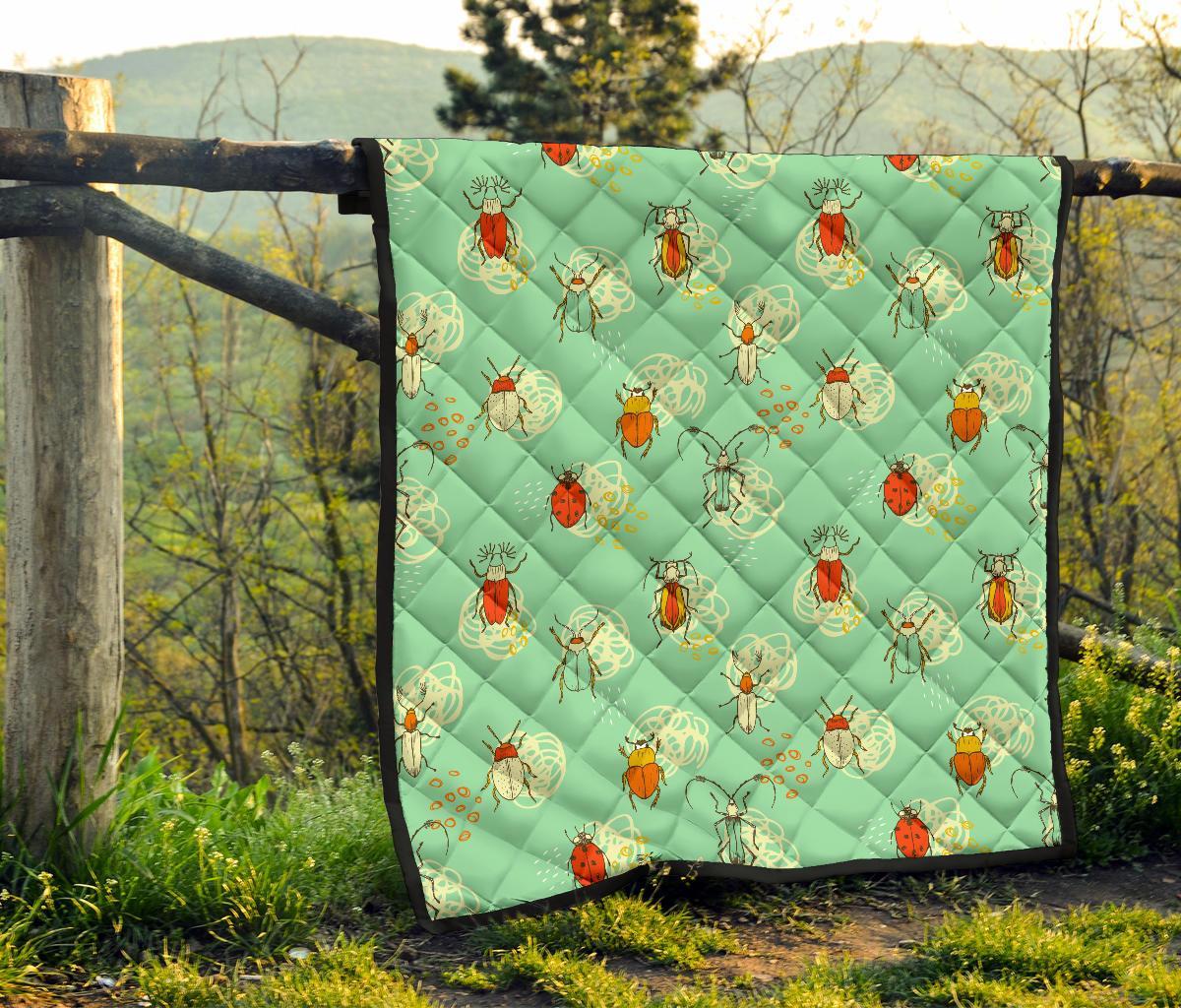 Bug Print Pattern Quilt-grizzshop