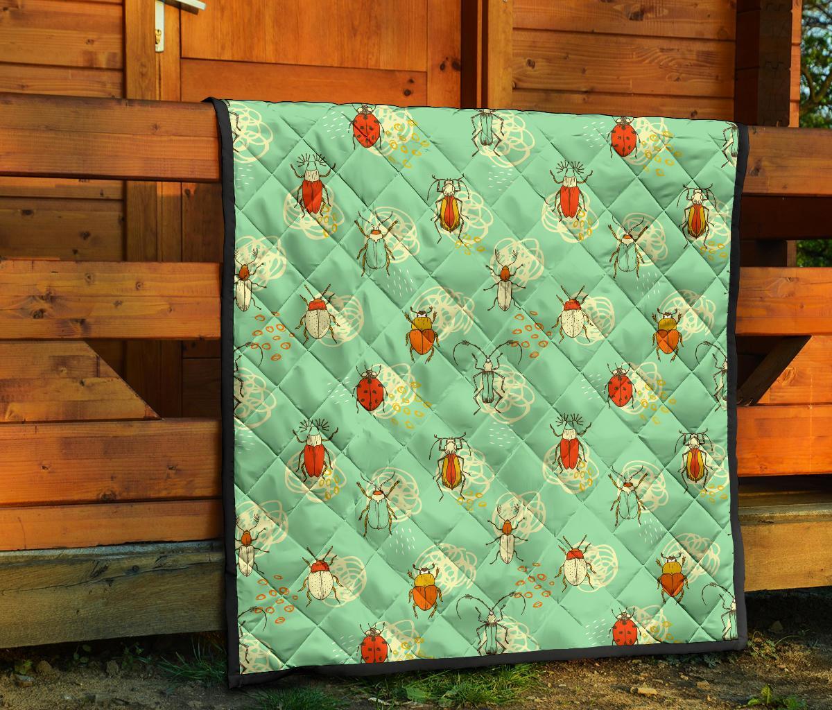 Bug Print Pattern Quilt-grizzshop